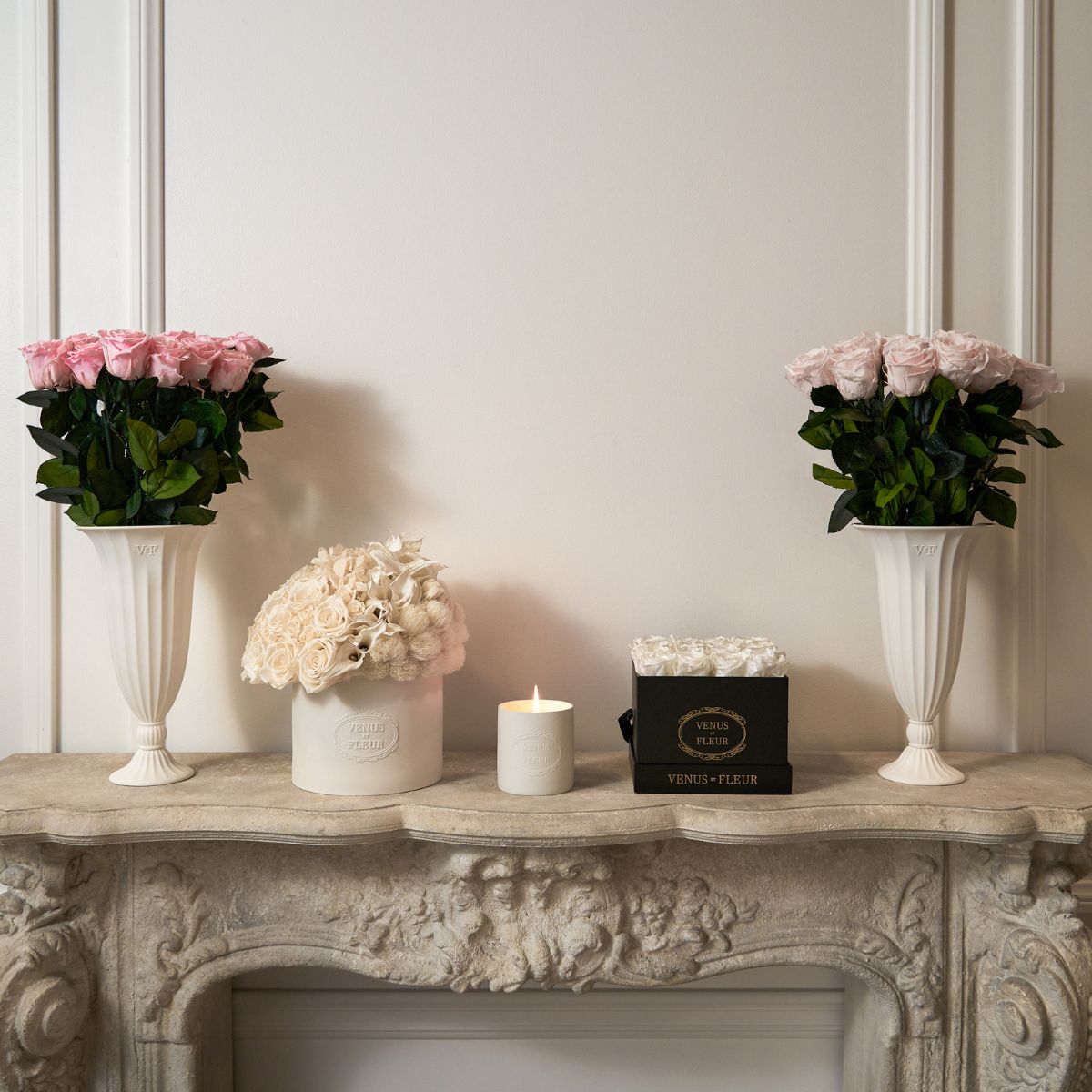 Mixed Eternity Flower Arrangements on Table - Venus et Fleur