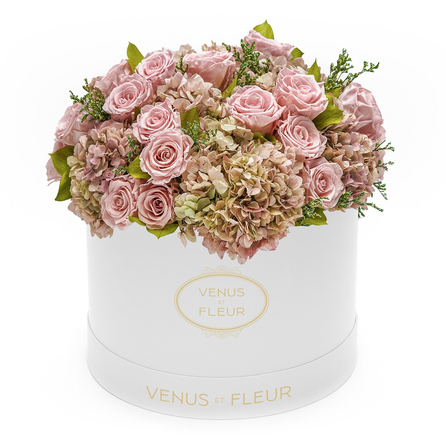 Large Round Roses & Hydrangeas